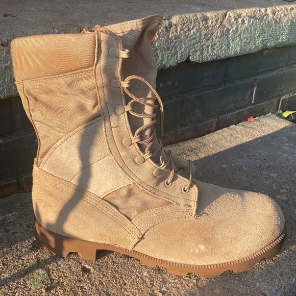 Men Hiking Boots Classic Combat, Special Forces, Tactical Flight - Picture 4 of 15